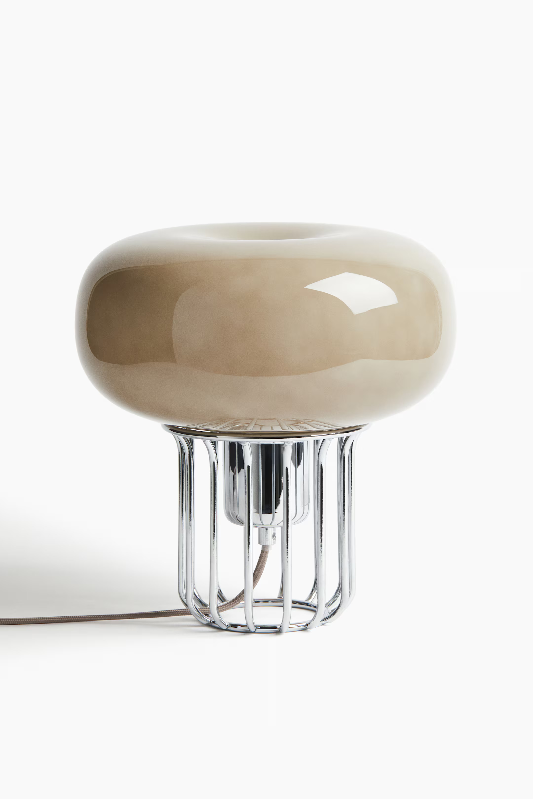 SZKLANA LAMPA STOŁOWA HM